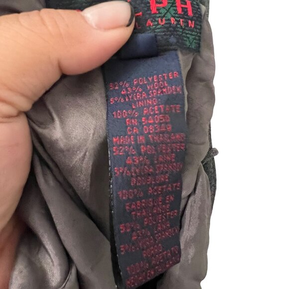 Vtg Ralph Lauren Gray Wool Blend Y2K Square Neck Tie Back Mini Sheath Dress 8 - Picture 4 of 6